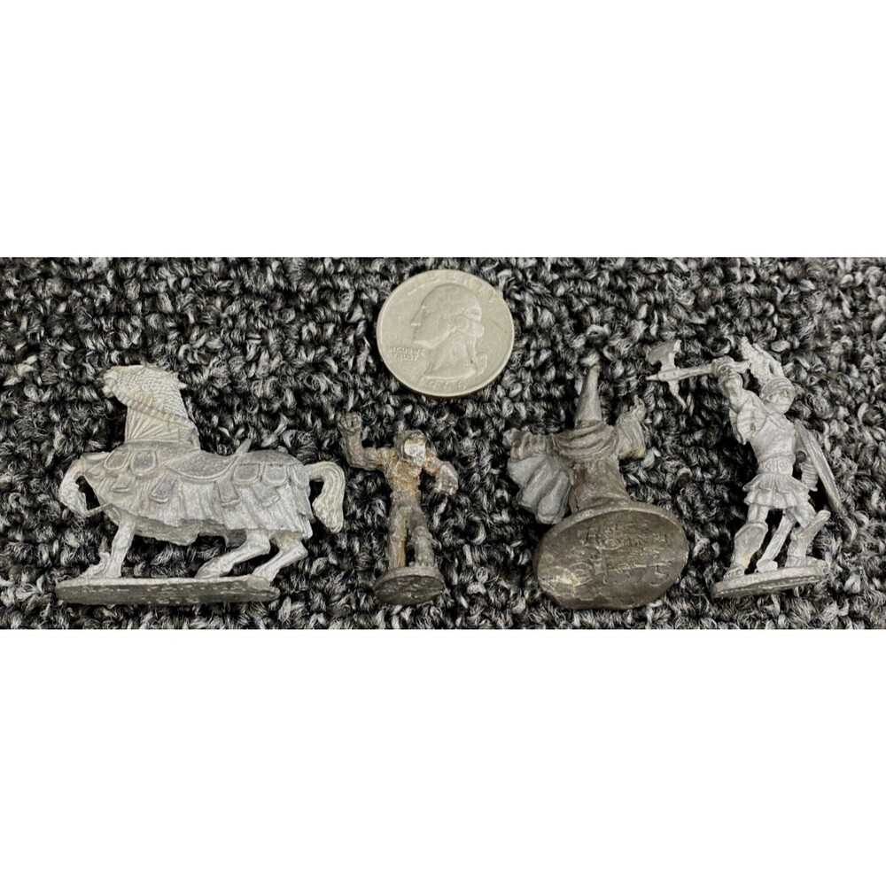 Vintage Ral Partha Pewter Miniatures Lot 1975 1979 D&D Fantasy RPG Figures Metal